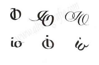 Monogramas con letras IO